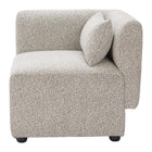 Zuo Simu Corner Chair - Dune Greige-Dimensions: 29.1" L x 29.5" W x 27.6" H
