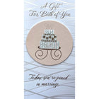 Rosedale Gold Wedding Greeting Cards/Envelopes - 5-1/2" x 8" - Cake - 6 Pack-Premium quality greeting cards