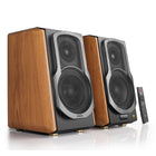 Edifier S1000MKII Audiophile Active Bookshelf 2.0 Speaker with Multiple Inputs Connection - Brown-Electronic crossovers and dynamic control based on DSP