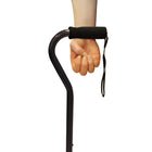 BIOS Living Quad Cane - K Style Base - Black-Cushion grip handle for less stress on the wrist and hands