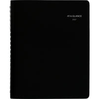 AT-A-GLANCE 2027 Four-Person Group Daily Appointment Book - 11" H x 7-7/8" W - Black - English-12 months: January 2027 - December 2027