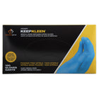 Superior Glove KeepKleen Nitrile Powder-Free Medical Gloves - Blue - Small - 100 Pack-8" length