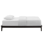 Modway Lodge Wood Twin Platform Bed Frame - Cappuccino-Slatted LVL Wood Support System