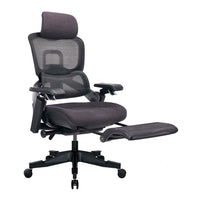 TygerClaw High Back Ergonomic Office Chair with Headrest-The entire chair is made of supportive black mesh to keep you cool and comfortable all day long