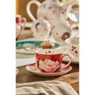 Maxwell & Williams Kimono Teacup & Saucer - 300ml - Red - 2 Pack-Effortlessly refined tablescape: perfect for layering to create a sophisticated dining exprerince