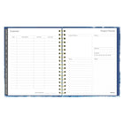 Blueline 17 Months Weekly/Monthly Planner - August to Dec - 9-1/4" H x 7"-1/4" W - Celestial Design - English-Holidays