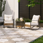 Lausaint Patio Conversation 3-Piece Set - Beige -7
