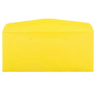 JAM Paper #10 Window Envelopes, 4 1/8 x 9.5, Brite Hue Yellow Recycled, 100 Pack (5156482g)-Opening: booklet