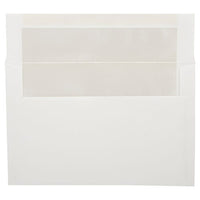 JAM Paper A9 Foil Lined Invitation Envelopes - 5.75" x 8.75" - White with Ivory Foil - 25 Pack-Colour: White with Ivory Foil Lining, Foil gives envelope natural looking shine