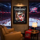 Frameworth Carolina Hurricanes 2026 Stanley Cup Champions: Taylor Hall Shield Design PhotoGlass Framed Photo - 18" W x 22" H-7