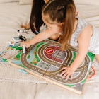 Melissa & Doug 18-Piece Wooden Take-Along Tabletop Town - 4 Rescue Vehicles, Play Pieces, Bridge-Makes a great gift for preschoolers, ages 3 to 6, for hands-on, screen-free play