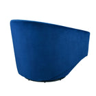 Modway Series Performance Velvet Fabric Swivel Chair - Navy-Non-Marking Foot Pads