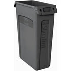 Slim Jim 23 Gallon Capacity Container with Venting Channels - Black-Capacity US Gal. - 23