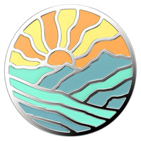 Popsockets PopGrip - Enamel Mountain Rays-New PopGrip and PopTop designs allow for easy swapability