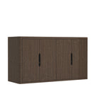 Manhattan Comfort Rivington 60" Modern 4-Door Sideboard - Walnut-Recommended for up to a 70" TV