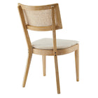 Modway Caledonia Fabric Upholstered Wood Dining Chair - Grey/Beige - 2 Pack-9