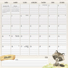 DateWorks 2026 16-Month Family Magnetic Wall Calendar - 12" x 12" - Animals - English-January 2026 - December 2026