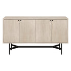 Hudson&Canal Richmond 58"W Buffet Table - Alder White-A modern contemporary design for your dining room, kitchen, or den