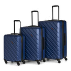 Swiss Mobility 3-Piece ABS Hardside Luggage Set - ABS - Blue-Designed For Durability: The AHB Collection is perfect for every traveller from flight attendants to vacationers, the lightweight, damage-resistant ABS hardside material provides protection when traveling for work or fun by plane, car, or cruise