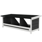 PawHut Wooden Chicken Nesting Box for Up to 3 Hens-Colour: Grey, White, Black