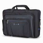 Nextech 17.3" Business Briefcase with Strap - Black-Compression Side Straps 