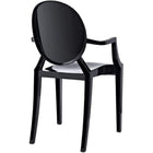Nicer Furniture Louis XVI Ghost Chair - Black-6