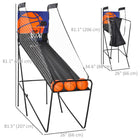 Soozier Basketball Arcade Game with Electronic Score Board - Black-Includes an electronic scoring system to keep track of the game 