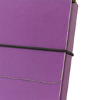 JAM Paper Thin Portfolio File Carrying Case with Elastic Band - 9 1/4 x 1/2 x 12 1/2 - Purple-Made from durable, sturdy chipboard material and feature a black elastic band closure designed to keep documents secure