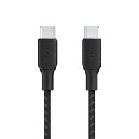 Belkin Braided USBC-C 2.0 100W Cable - 3M - Black-OPTIMAL CHARGING SPEEDS: Our BoostCharge USB2.0 charging cable supports fast charging up to 100W for laptops, tablets, and smartphones. Fast charge the iPhone 15 series, as well as a MacBook Pro 14", iPad Air 5, Samsung S23, and more at optimal speeds!