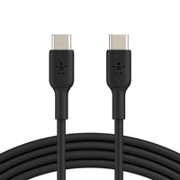 Belkin USB-C to USB-C Cable - 1 m - Black -BROAD COMPATIBILITY: The Belkin BoostCharge Cable is compatible with Apple iPhone 15 Series, Samsung 23 & 22, Google Pixel 7 & 6, and other USB-C compatible devices