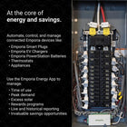 Emporia Vue 3 Home Energy Monitor with 16 50A Circuit Level Sensors-Real time energy monitoring requires a 2.4 GHz wifi connection with internet access and allows users to track electricity consumption through iphone android or web applications, vue sensors collect highly accurate energy data within plus two percent and the system is ul and ce listed for safety