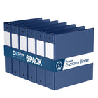 Davis Group Premium Economy Binder - Round Ring - 2" - Royal Blue - 6 Pack-3 Ring Binder