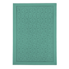 Hilroy Embossed Geo Journal - 10" x 7" - Lined - 128 Sheets - Green-Premium PU cover with hot-stamped geometric embossing