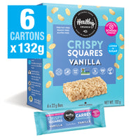 Healthy Crunch Vanilla Crispy Squares - 22 gr - Pack de 36-Gluten-free