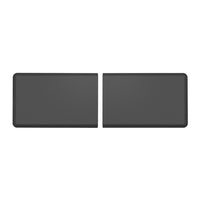 WeatherTech ComfortMat Connect Modular Anti-fatigue End Mats - Stone - Black - 2 Pack-Each End Piece is 3 feet long (0.91 m). Snap two together and you have a 6-foot (1.82 m) ComfortMat Connect!