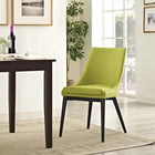 Modway Viscount Fabric Dining Chair - Wheatgrass-Solid Rubberwood Legs