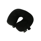 TUCCI Italy Microbead Travel Pillow - Black-Neck and Head Support - designed for proper alignment during travel