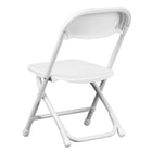 Flash Furniture Kids Plastic Folding Chair, White (YKIDWH)-13"W x 14"D x 20.50"H