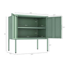 Manhattan Comfort Ava 23.6" Modern Accent Cabinet - Green-Include 1 Adjustable Shelf
