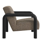 Modway Sereno Boucle Accent Chair - Earth Black-Non-Marking Floor Glides
