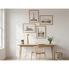 Decent Living Solid Wooden Picture Frame - 24" x 24" - Golden Teak - 2 Pack-Style: Modern, Classic, Minimalist