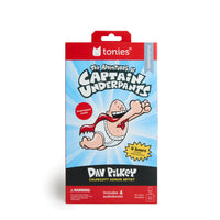 Tonies Audiobooks: Captain Underpants 4-Book Set - English-Tracklist: 1. The Adventures of Captain Underpants (20 chapters) 2. Captain Underpants and the Attack of the Talking Toilets (24 chapters) 3. Captain Underpants and the Invasion of the Incredibly Naughty Cafeteria Ladies from Outer Space (25 chapters) 4. Captain Underpants and the Perilous Plot of Professor Poopypants (25 chapters) Total Run Time: Approx. 3 hours 57 minutes