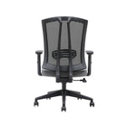 Brassex Milos Office Chair - Grey/Black-Synchronic mechanism and gas-lift function allow you to customize your seating according to your needs, ensuring proper posture for all-day comfort