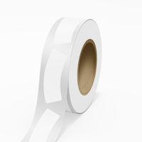 JAM Paper Standard Label Rolls - Bottle Neck - 1 3/16 x 3 1/4 - Clear Transparent High Gloss FIlm - 125 Labels/Roll-Colour: Clear Film | Make your mail stand out with high gloss film layer (laminated) shipping address labels.