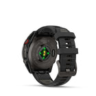 Garmin fēnix 8 Pro Multisport GPS Smartwatch - 47 mm - Carbon Grey DLC Titanium with Black/Pebble Grey Silicone Band-PHONE-FREE VOICE CALLS - When you have an LTE connection, the Messenger Calls app on your watch lets you initiate and receive voice calls with other Garmin Messenger app users — without carrying your smartphone along.