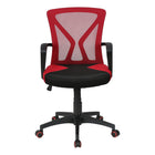 Monarch Specialties 7357 Ergonomic Mesh Office Chair - Red-Customizable seating experience with adjustable height options, tilt function, integrated armrests, and a smooth swivel action, ensuring optimal positioning for long hours of work or gaming at your computer desk