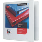 Staples Heavy-Duty View Binder with D-Rings - 2" - White-One-Touch Rings open and close with ease