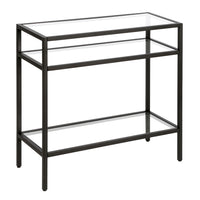 Hudson&Canal Sivil 24"W Rectangular Side Table - Blackened Bronze-A modern contemporary design for your living room, bedroom, and more