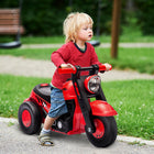Qaba Baby Push Car with Music, Bubble - Red-Foot-to-floor design boosts walking skills and balance 