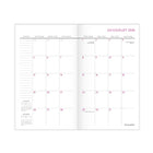 AT-A-GLANCE 2026-28 Badge Floral 2-Year - Pocket Planner - 6-3/16 x 3-5/8 - Bilingual-Durable paper cover with floral design